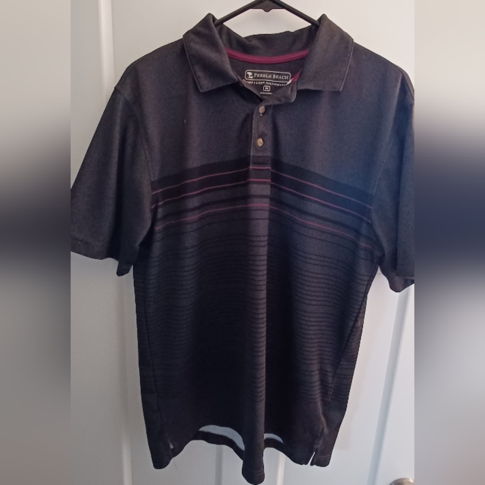 Pebble Beach Dry-Luxe Performance Golf Polo Tee